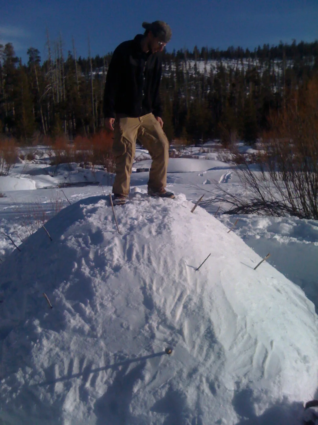 Snowy backcountry in the San Juan Mountains