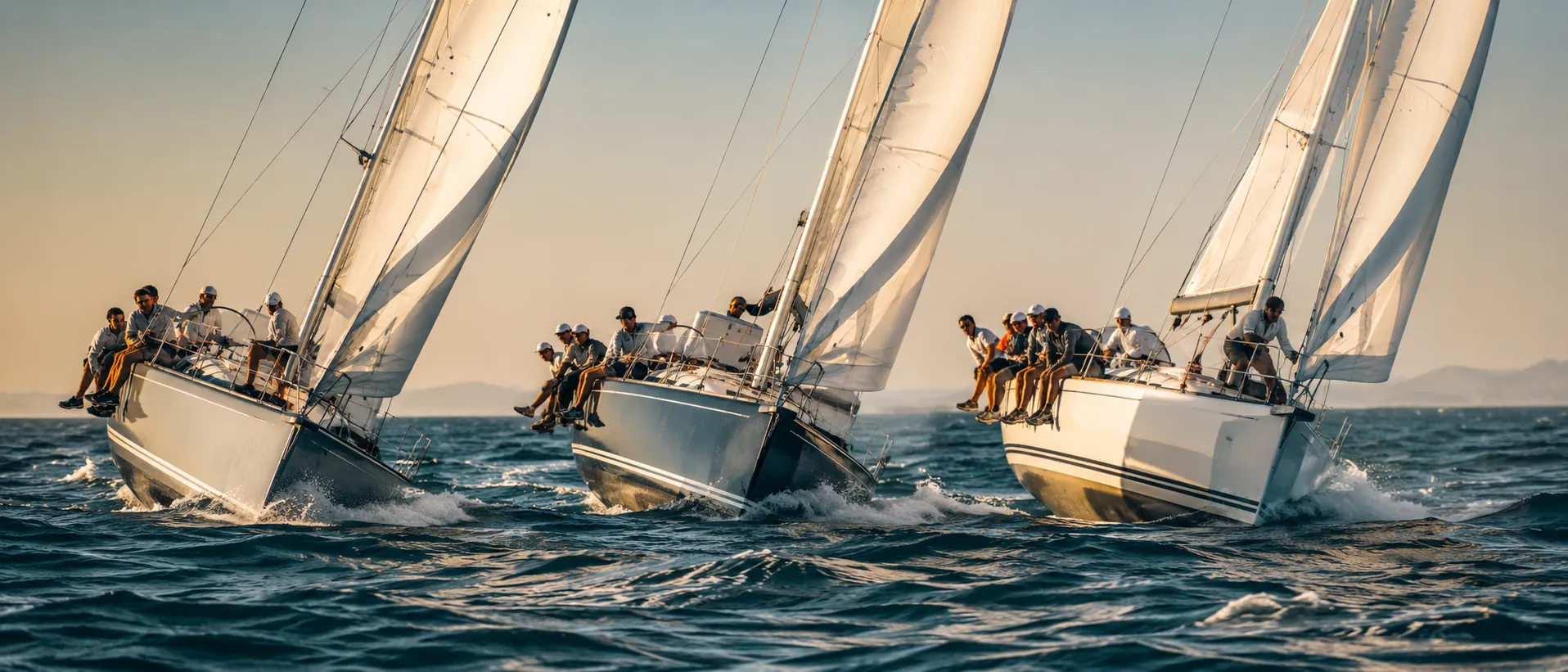 Rotating small-crew regatta
