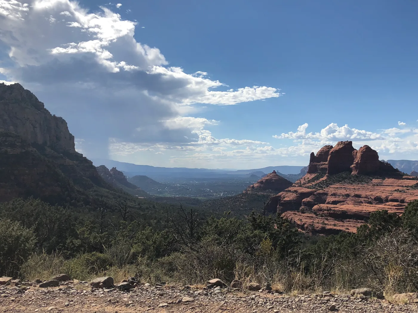 A Sedona red-rock overlook, buttes and mesas stretching to the horizon — the high-desert terrain of the Off-Road Immersion.