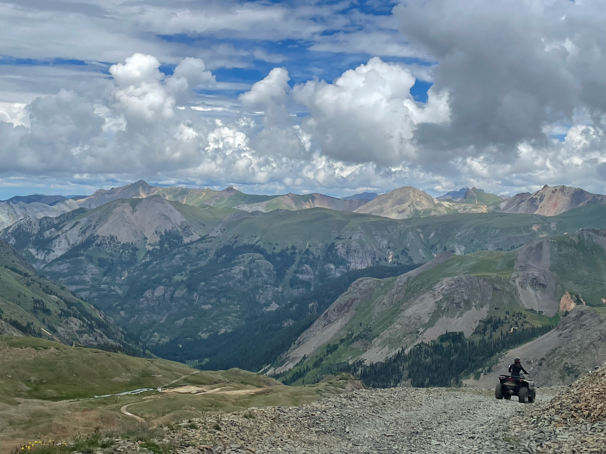 A leader on a recent Shakubuku, overlooking the San Juan mountains in Colorado