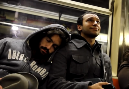 Sleeping On Strangers On The Subway